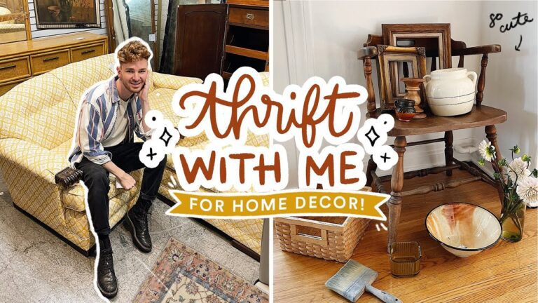 THRIFT WITH ME for Home Decor + HUGE HAUL ✨