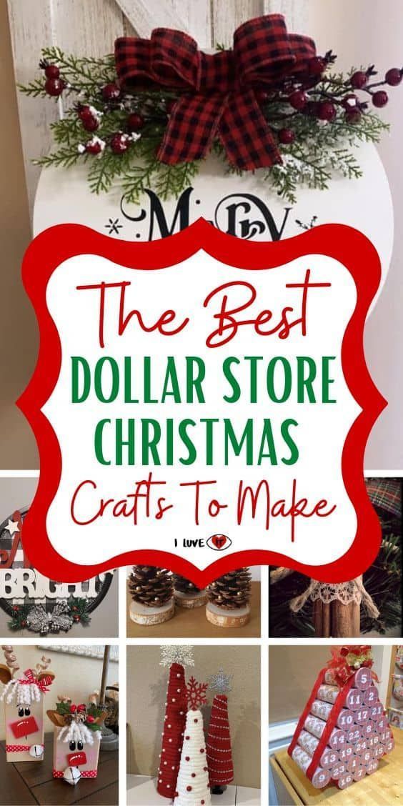 The Best Dollar Store DIY Easy To Make Christmas Crafts