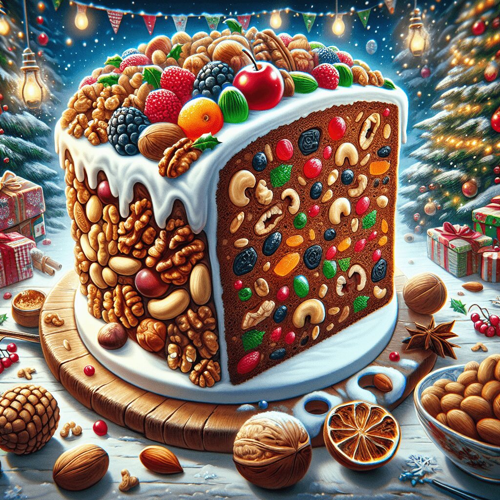 The Timeless Charm of Classic Holiday Fruitcake with Nuts