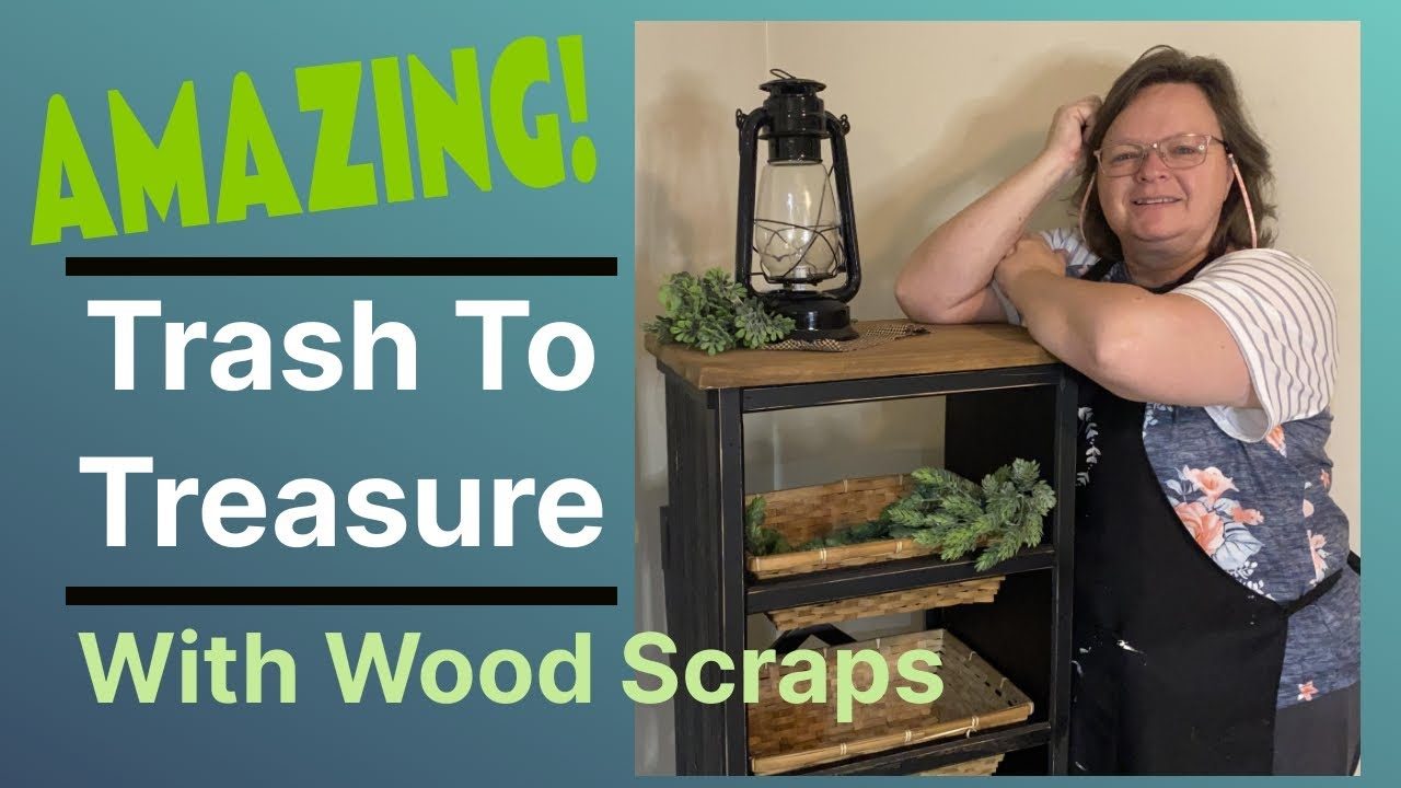 Trash To Treasure Furniture Makeover | DIY Wood Scrap Project