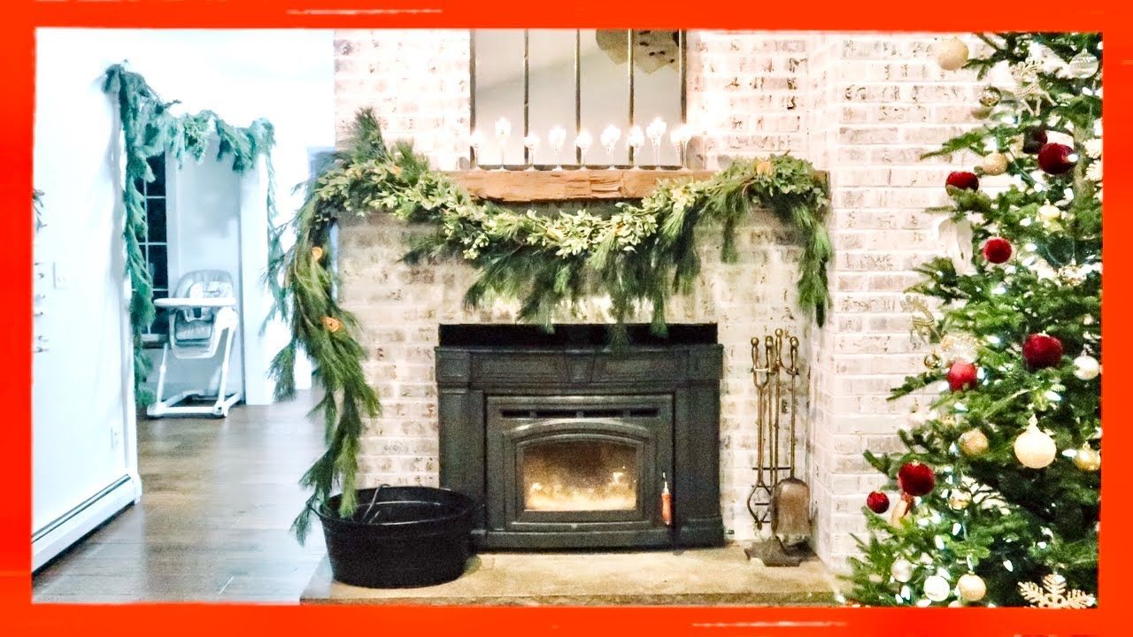 VLOGMAS DAY 🎄DIY cascading mantle garland