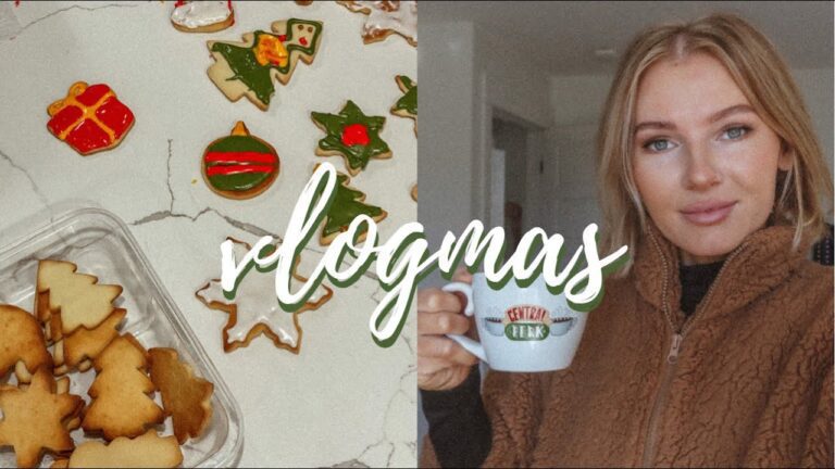 vlogmas: baking Christmas sugar cookies (easy recipe)