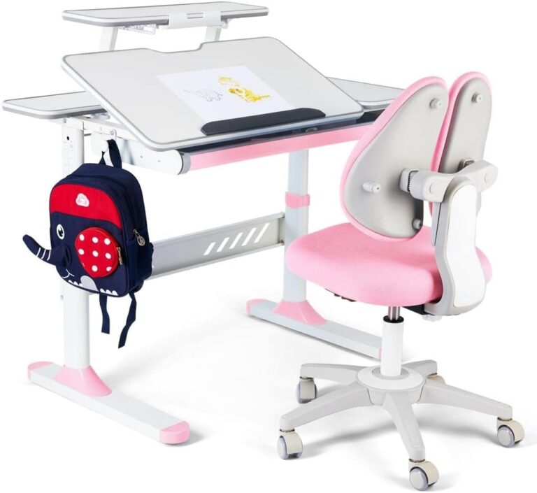 COSVALVE Premium Kids Study Desk and Chair Set,Adjustable Gi