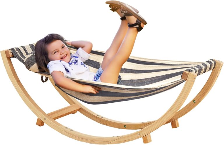 FUNLIO Wooden Rocking Chair for Kids Years, Premium Soli