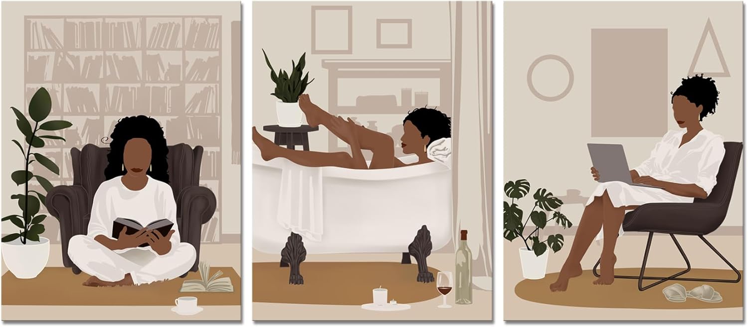 Derkymo Pieces Black Women Relax And Enjoy The Time