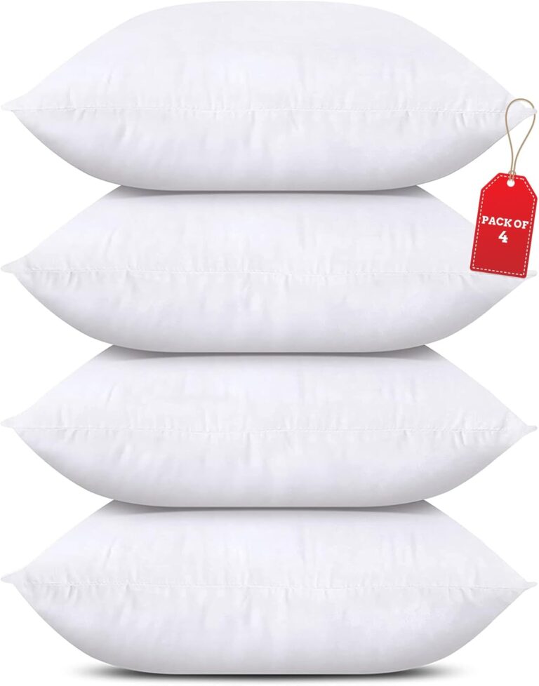 Throw Pillows (Set of , White), x Inches