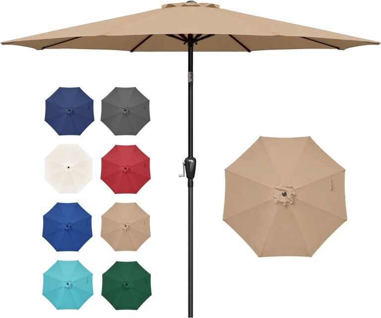 Simple Deluxe FT Outdoor Patio Umbrella Table Market Umbrel