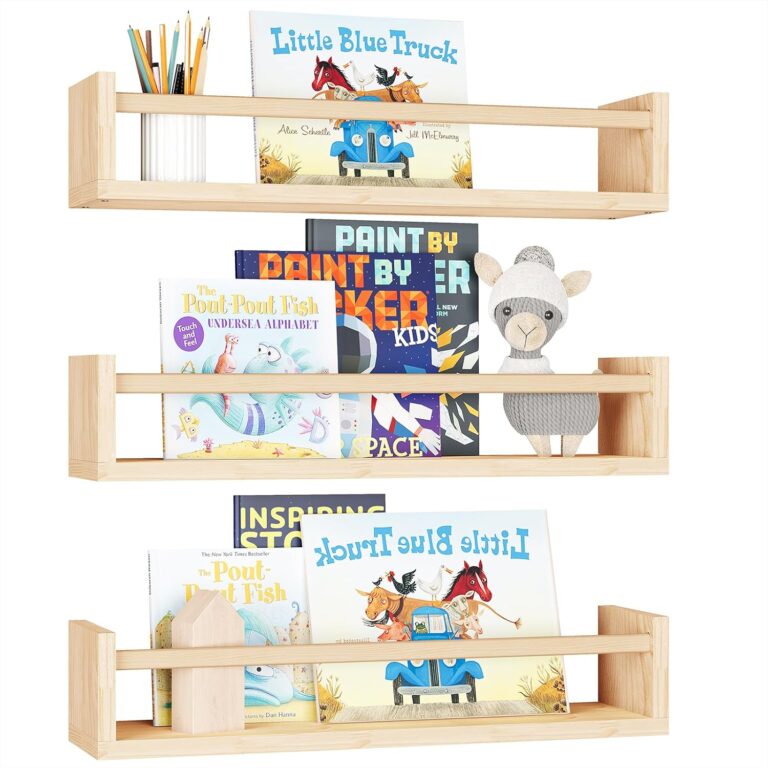 Fixwal Nursery Shelves, Inch Floating Bookshelves for W