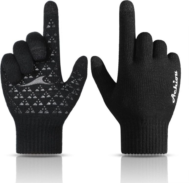 Achiou Winter Gloves, Gloves for Men Women, Upgraded Touch S