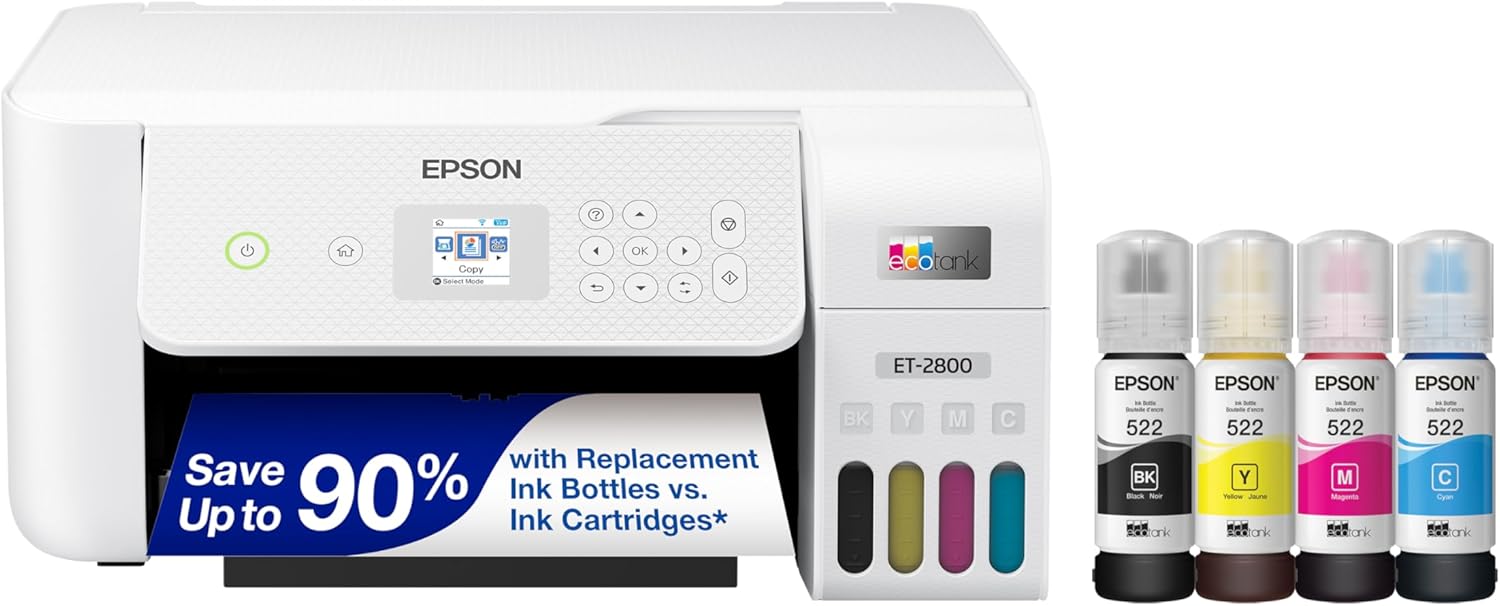 Epson EcoTank ET Wireless Color All in One Cartridge Fr