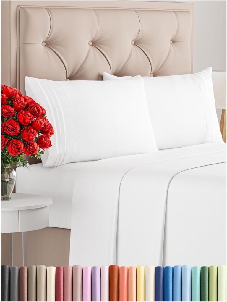 Queen Size Piece Sheet Set Comfy Breathable &