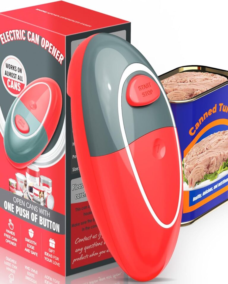 One Touch Battery Operated Electric Can Opener Fits All Size