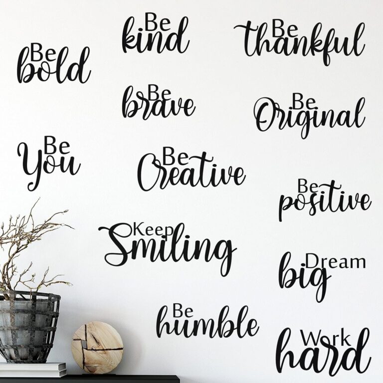 Pieces Vinyl Wall Quotes Stickers Inspirational Wall Deca