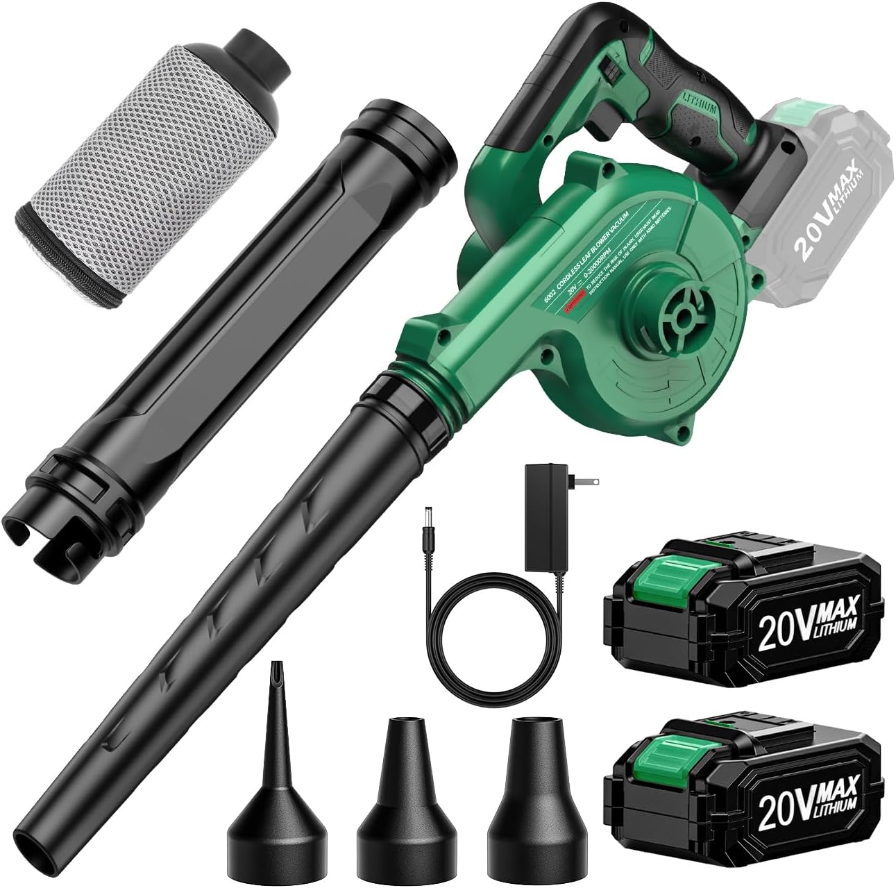 K I M O Cordless Leaf Blower Vacuum Combo