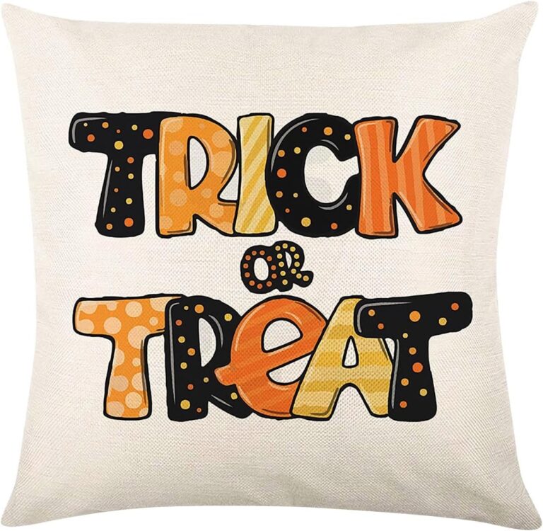 Halloween Pillowcase Trick or Treat Cushion Covers Waist Thr