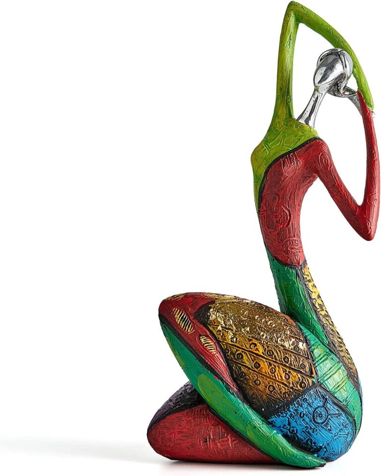 Octdays Art Yoga Female Sculpture Figurines, Abstract Woman