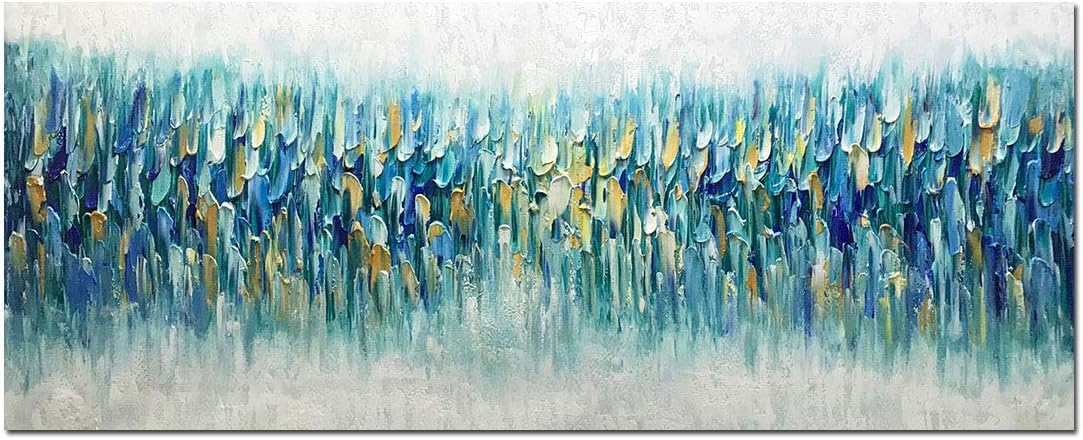 AMEI Art,xInch Large Hand Painted Abstract Textured Gold