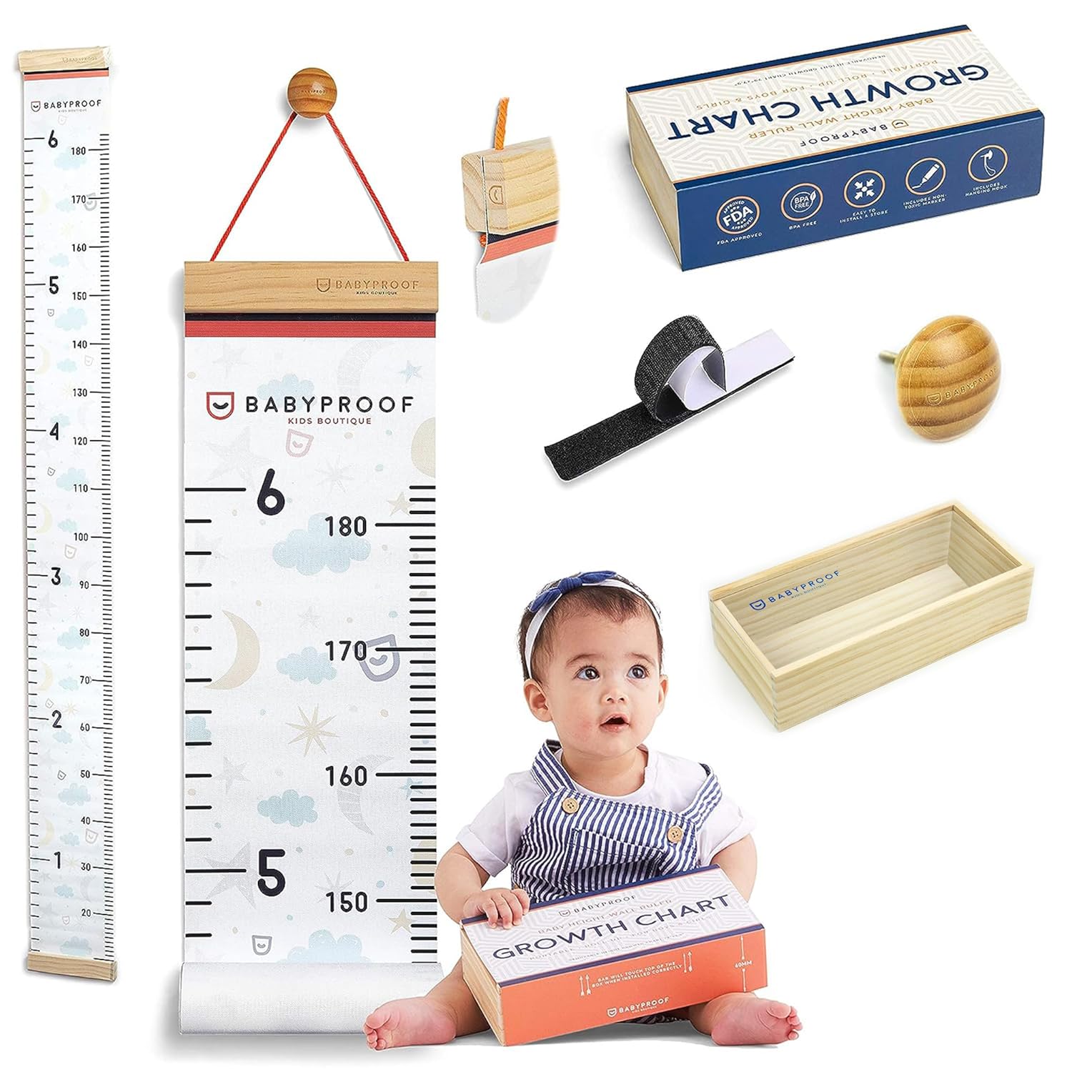 Growth Chart for Kids by Baby Proof Measuring Height