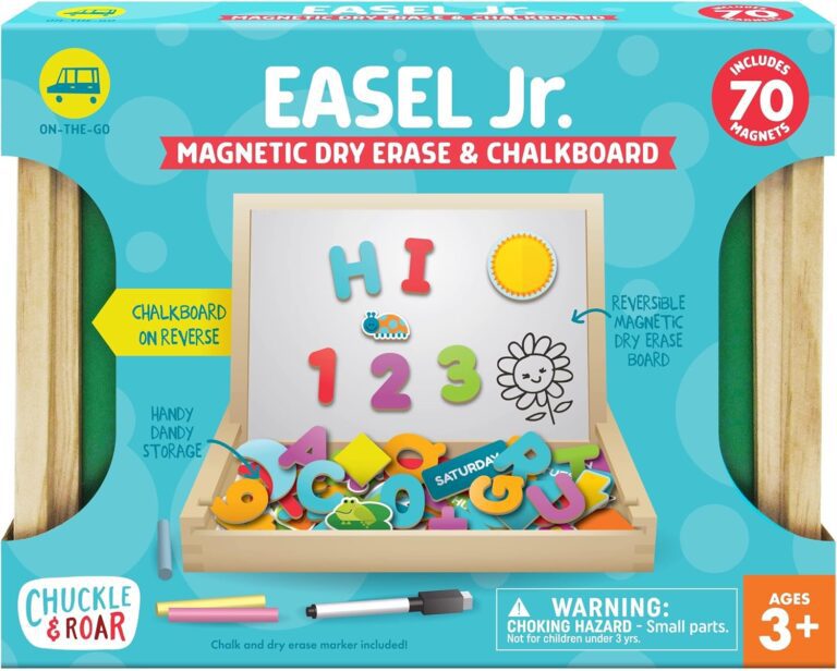 Chuckle & Roar Easel Jr Magnetic Dry Erase and Chalk