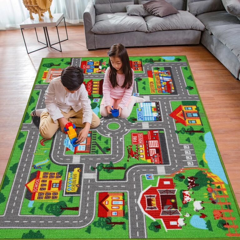 Kids Carpet Playmat Rug "x ", Car Rug for Kids Cars,