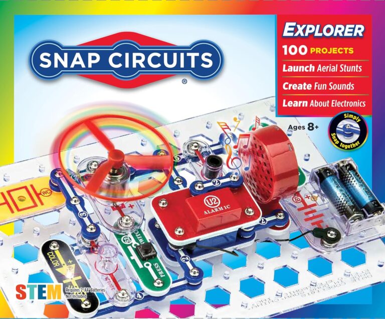 Snap Circuits Jr SC Electronics Exploration Kit, Over