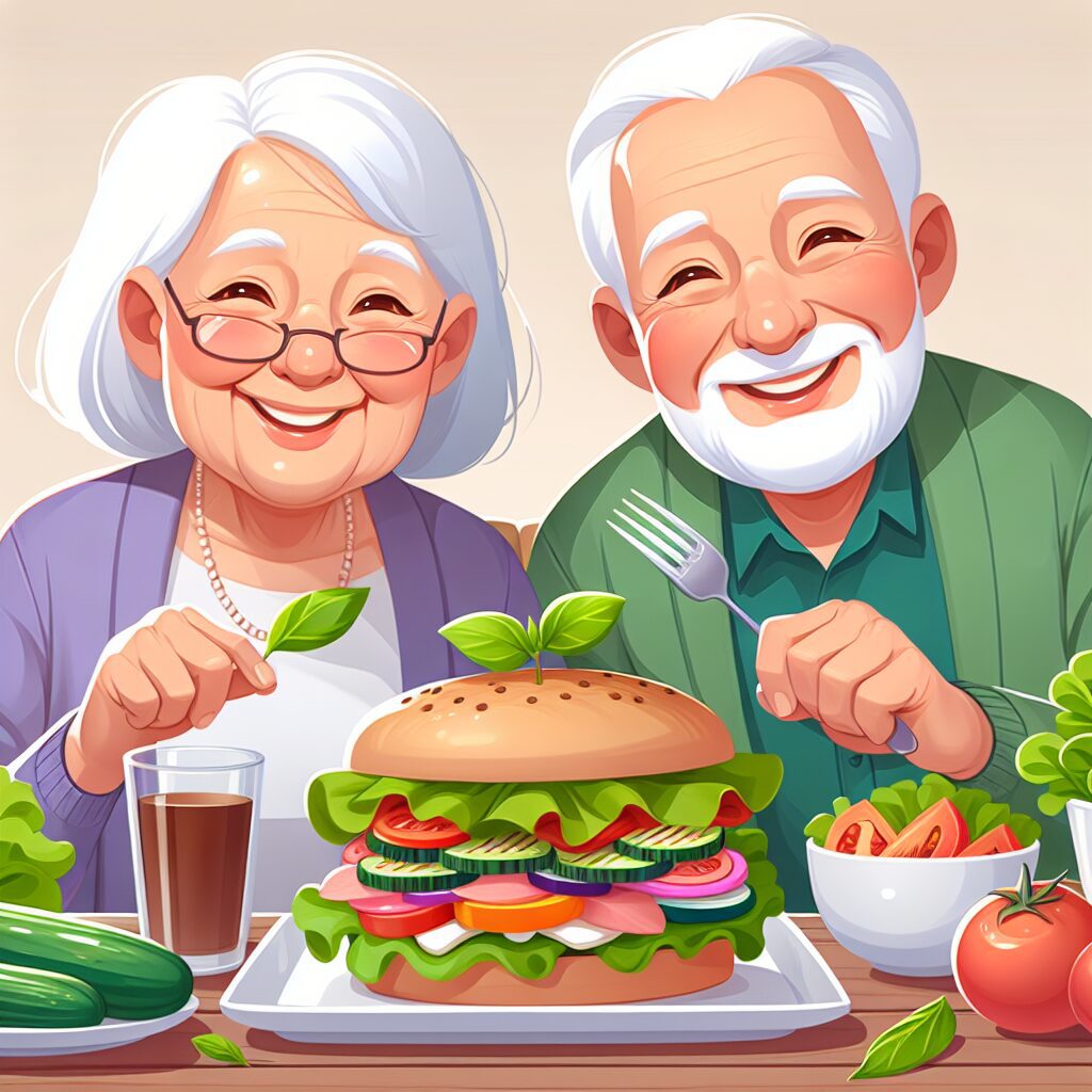 A Flavorful and Nutritious Option: Seniors Healthy Dinner Grilled Vegetable Sandwich