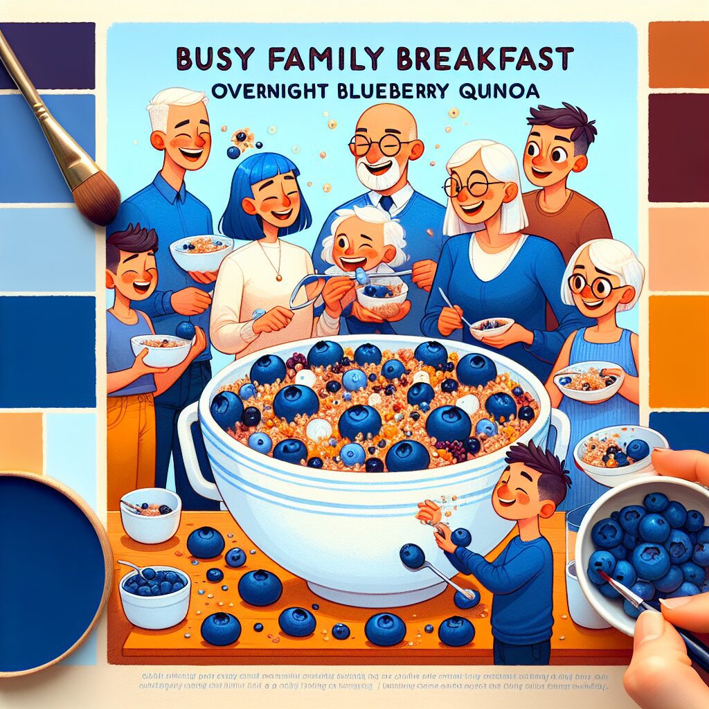 BUSY Family Breakfast: Overnight Blueberry Quinoa