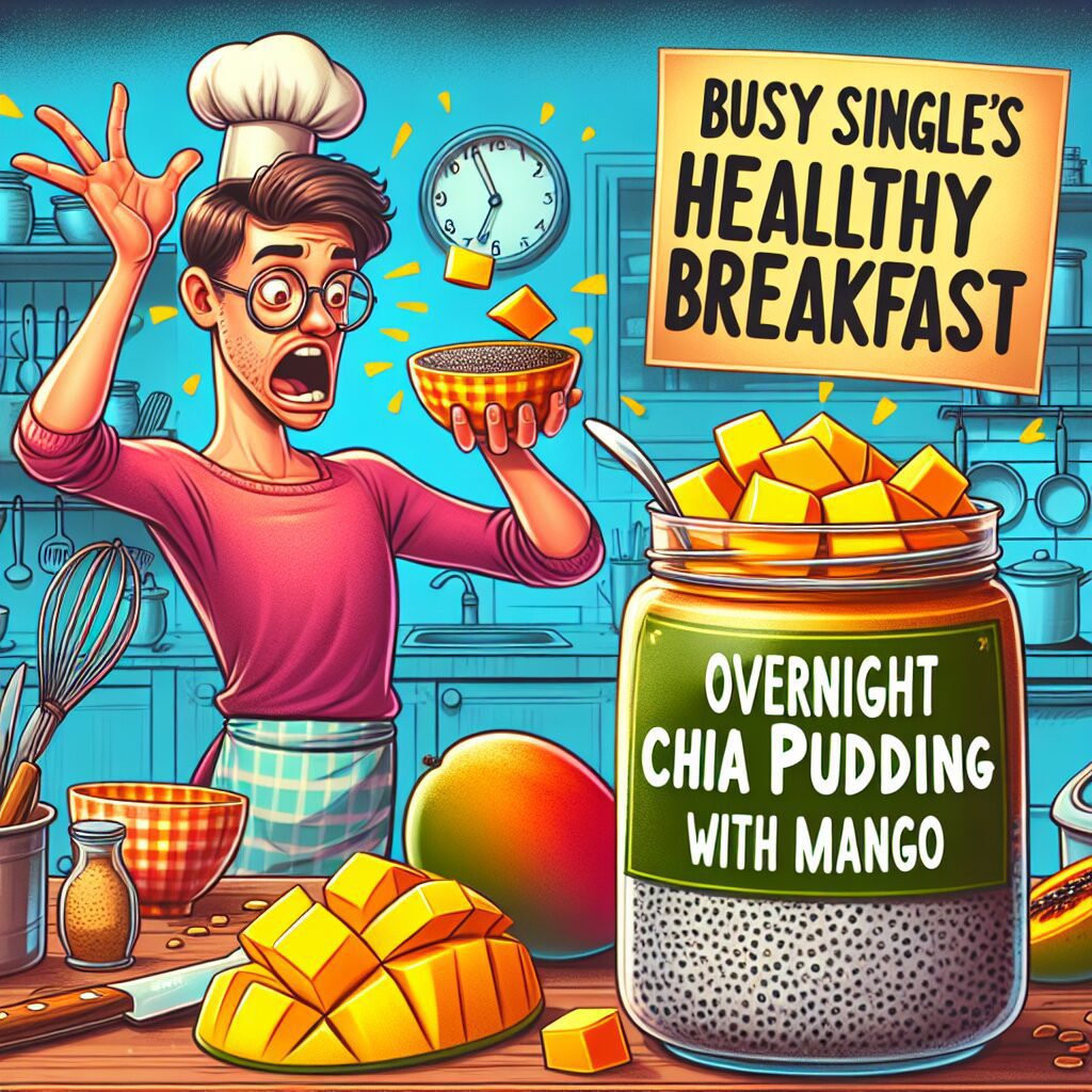 Busy Singles’ Healthy Breakfast: Overnight Chia Pudding with Mango