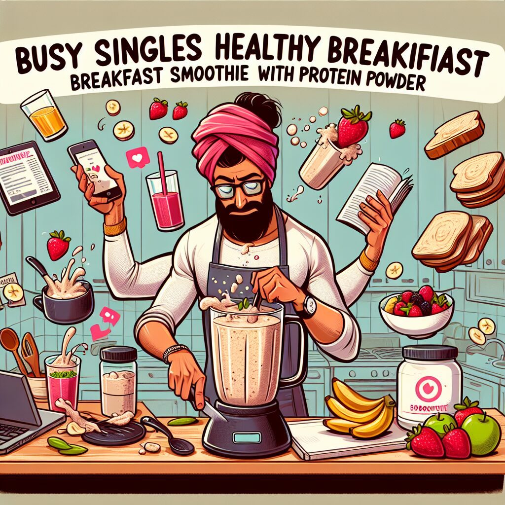 Busy Singles' Healthy Breakfast: The Ultimate Breakfast Smoothie with Protein Powder