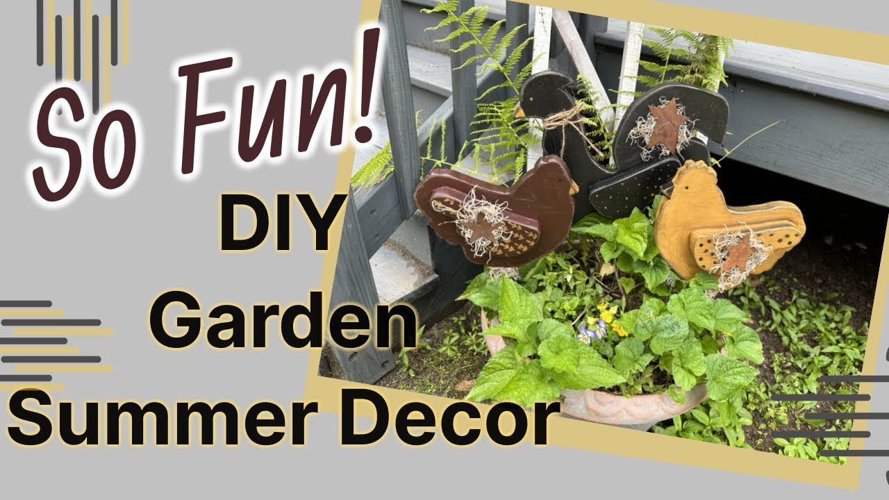 DIY Primitive Garden Project For #summerdecor