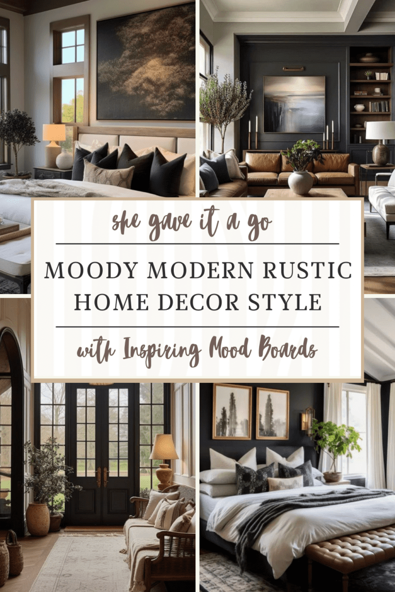 Moody Modern Rustic Home: Inspiring Mood Boards