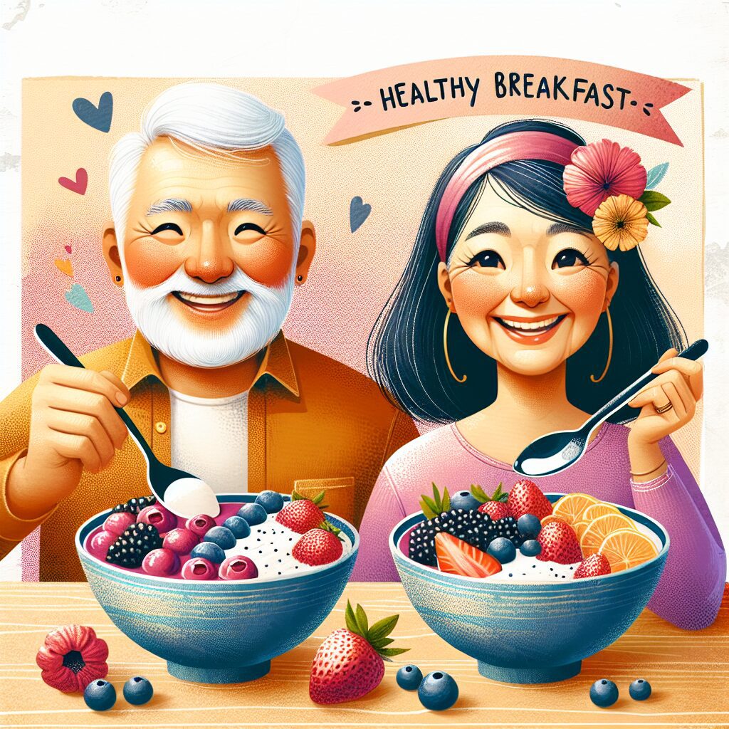 Seniors' Healthy Breakfast Berry Smoothie Bowl: A Delicious Start to the Day