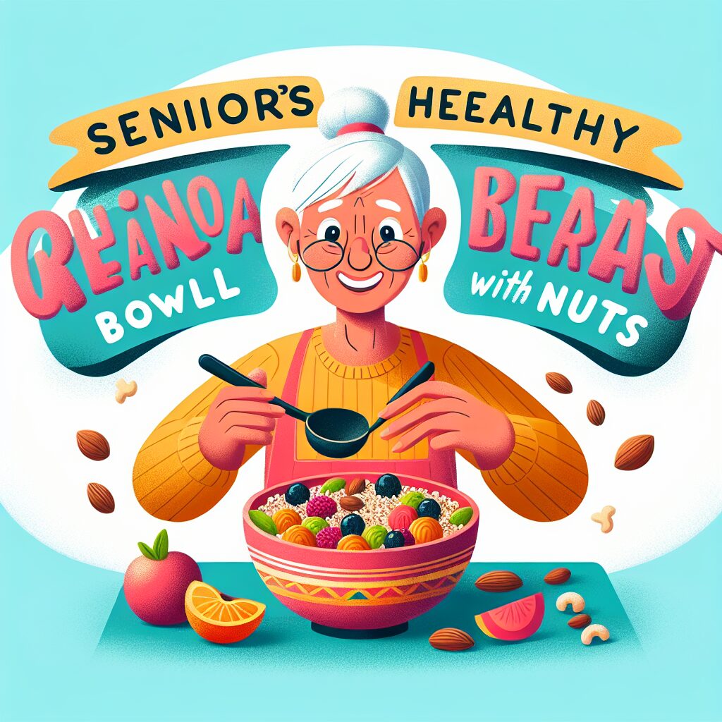 Seniors' Healthy Breakfast Quinoa Bowl with Nuts: A Nutritious Start to Your Day