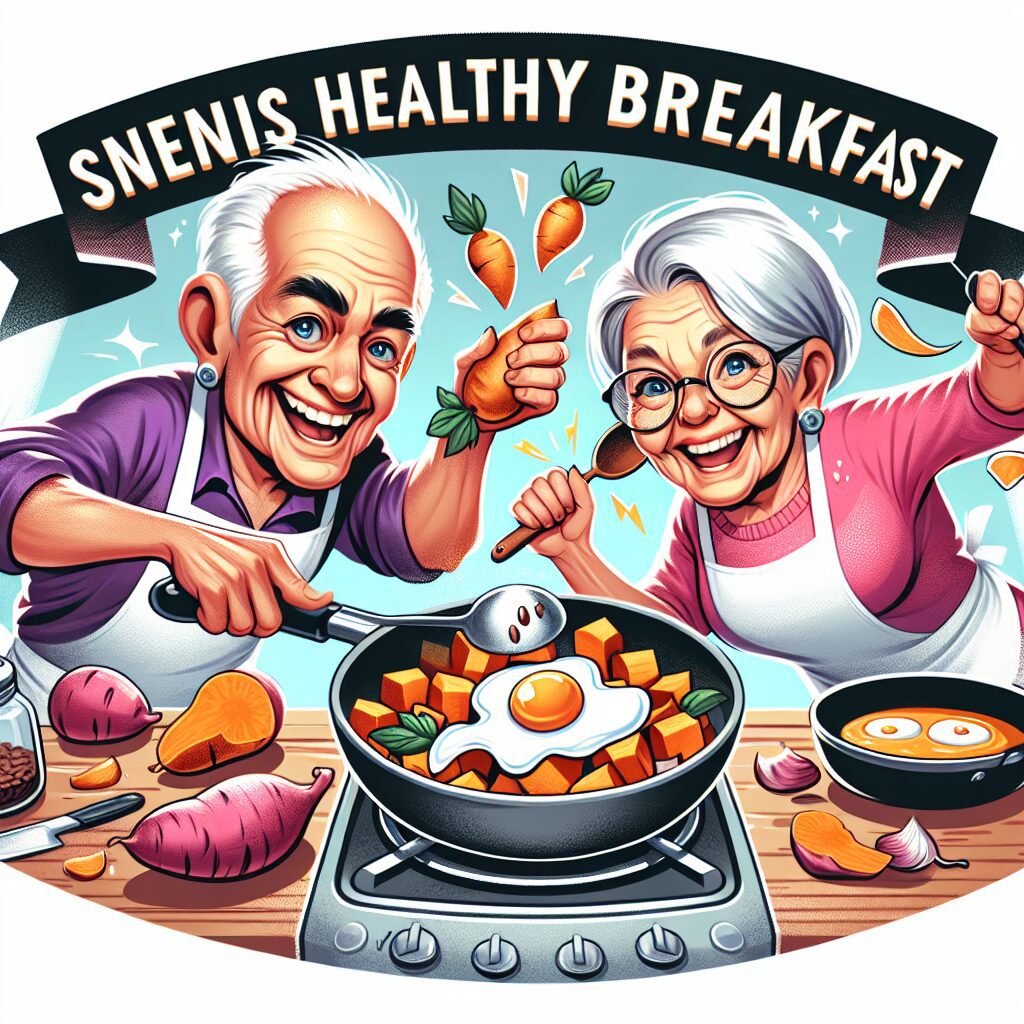 Seniors Healthy Breakfast: Sweet Potato Hash with Eggs