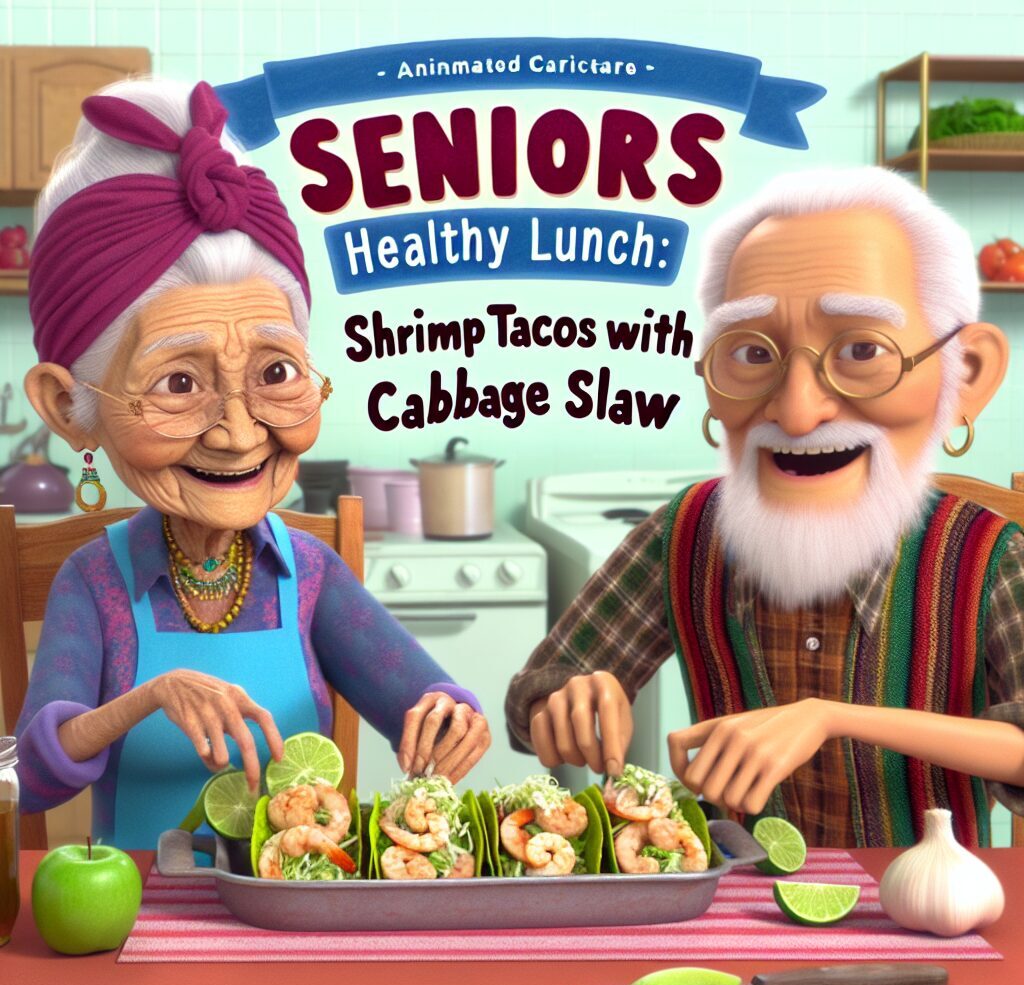 Seniors’ Healthy Lunch: Shrimp Tacos with Cabbage Slaw