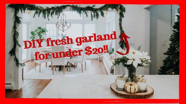 VLOGMAS DAY 🎄fresh garland DIY for under $!