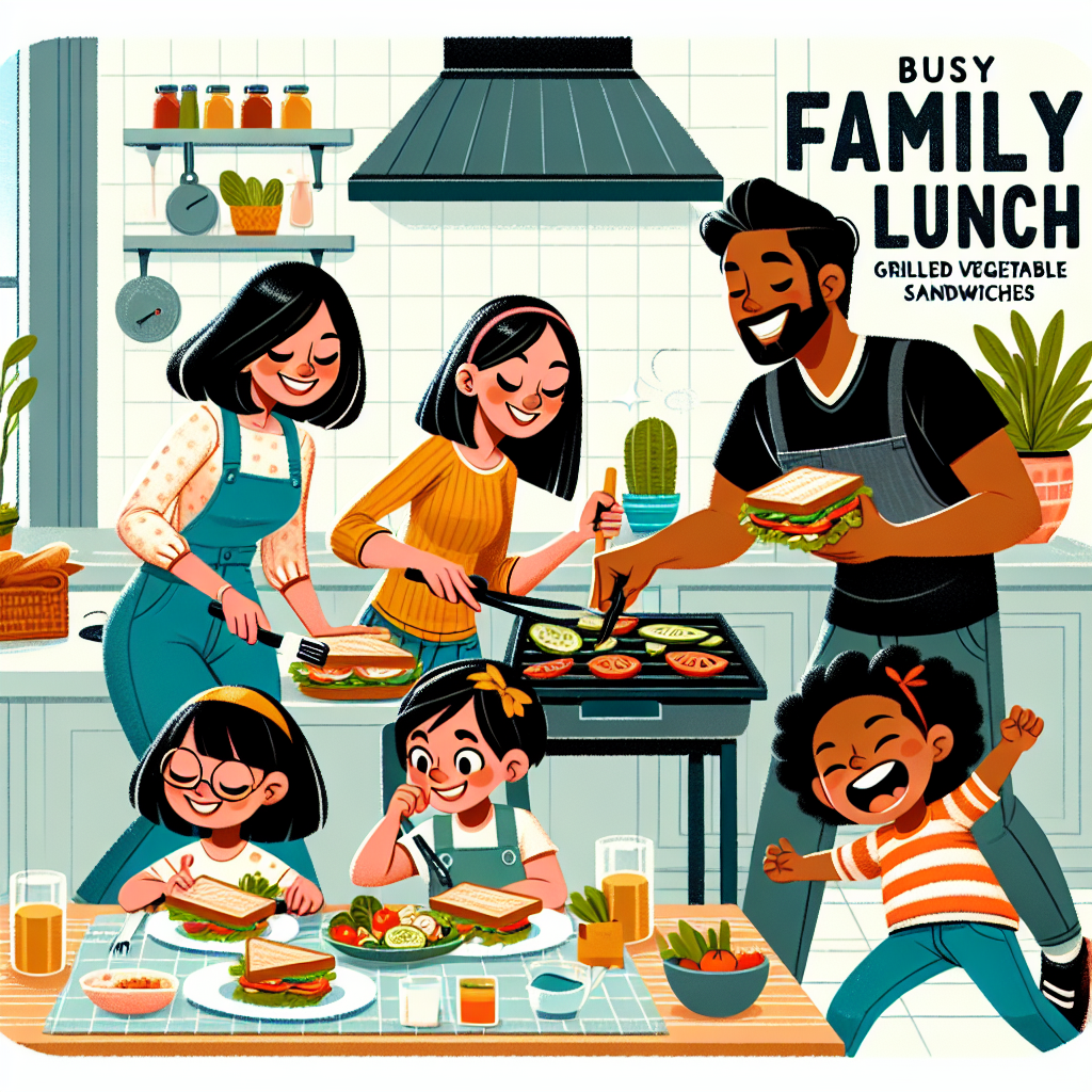 BUSY Family Lunch Grilled Vegetable Sandwiches: A Delicious Way to Fuel Your Day