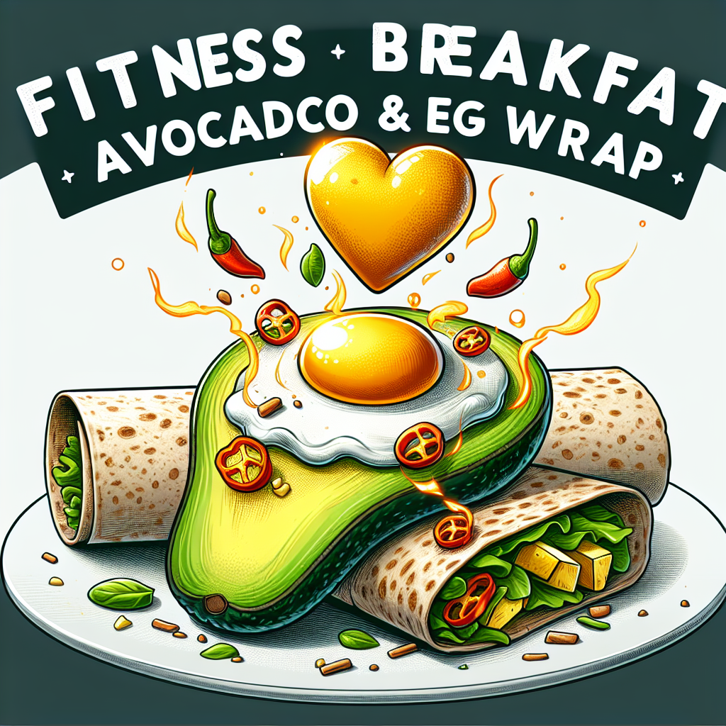 Fuel Your Day with a Fitness Breakfast: Avocado and Egg Wrap