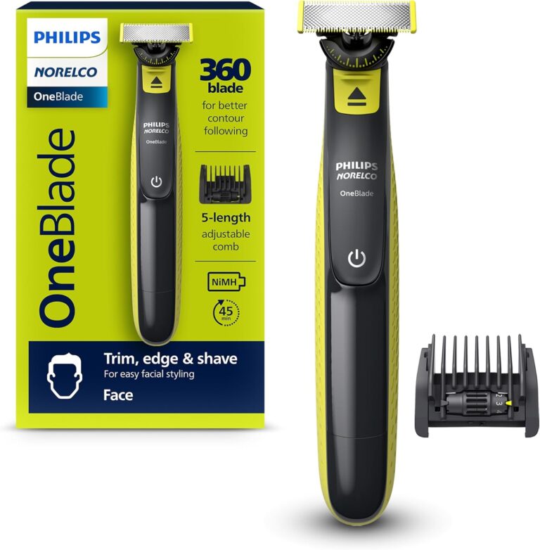 Philips Norelco OneBlade Face, Hybrid Electric Beard Trimmer and