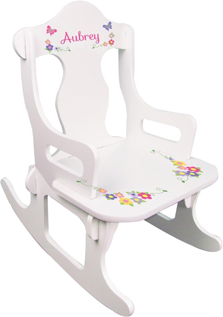 Personalized Child's Puzzle Rocking Chair (Butterfly)